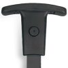 15" x 14" x 8" Black Adjustable Armrests Chair - Image 4