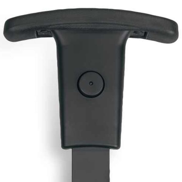 15" x 14" x 8" Black Adjustable Armrests Chair - Image 4