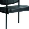 26" x 18.5" x 32.7" Black Vinyl Guest Chair - Image 5