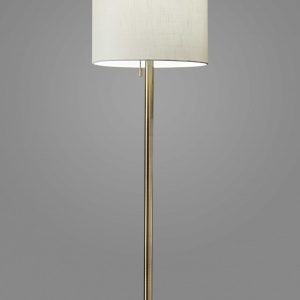 Floor Lamp Classic Silhouette Brass Metal