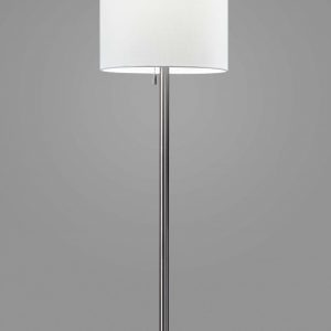 Floor Lamp Classic Silhouette Brushed Steel Metal