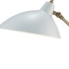 Abstract Oval White Metal Shade Adjustable Desk Lamp - Image 5
