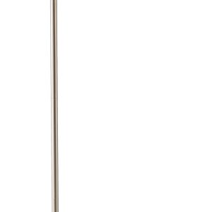 62" Task Floor Lamp With White Empire Shade