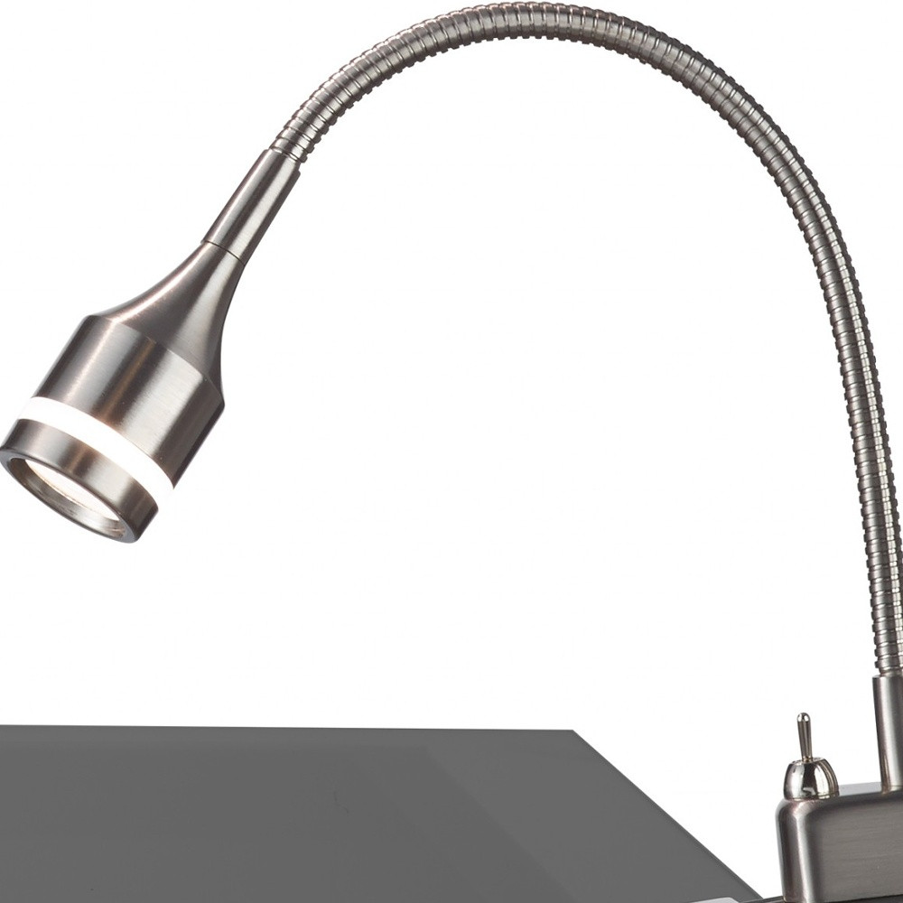 Brushed Steel Metal LED Adjustable Clip Lamp - Image 4