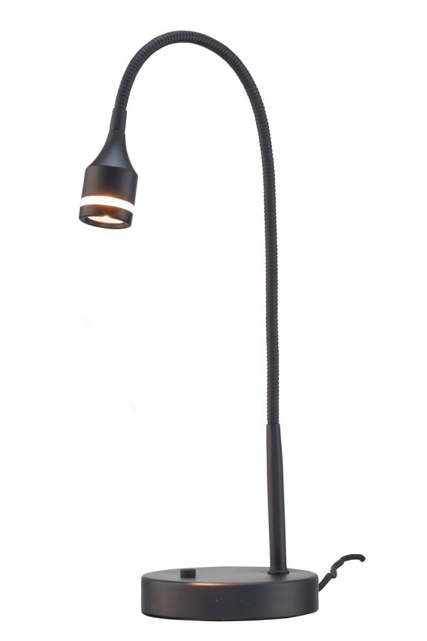 Matte Black Metal LED Adjustable Desk Lamp - Image 3