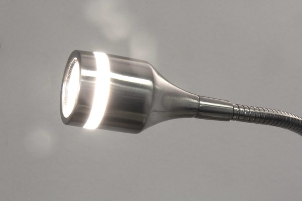 Brushed Steel Metal LED Adjustable Desk Lamp - Image 2