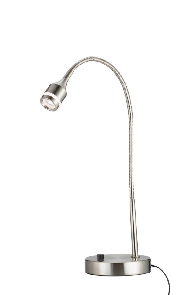 Brushed Steel Metal LED Adjustable Desk Lamp - Image 3