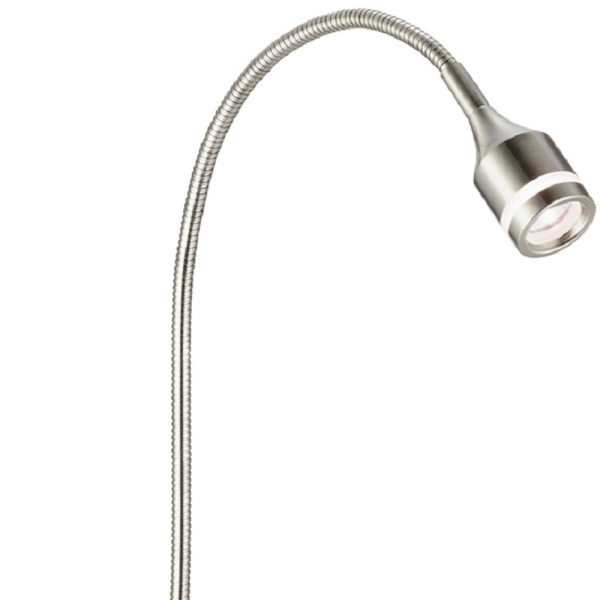 Brushed Steel Metal LED Adjustable Desk Lamp - Image 4
