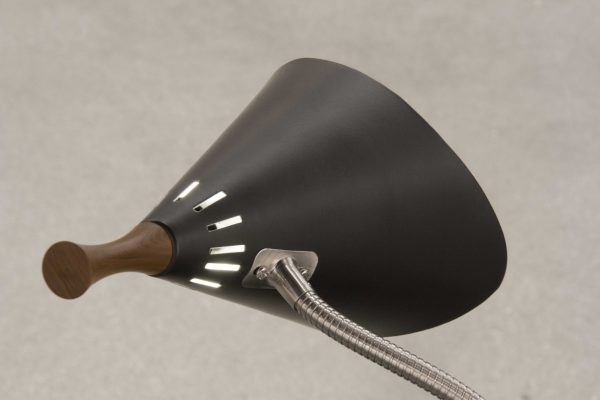 Matte Black Metal Gooseneck Adjustable Desk Lamp - Image 4