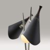 Matte Black Metal Two Light Desk Lamp Smart Outlet Compatible - Image 4
