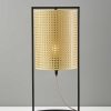 Tall Fashionable Cane Shade Table Lantern Lamp