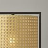 Tall Fashionable Cane Shade Table Lantern Lamp - Image 2