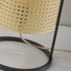 Tall Fashionable Cane Shade Table Lantern Lamp - Image 4