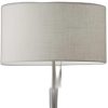 Contemporary Brushed Steel Metal Table Lamp - Image 4