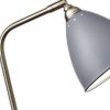 Grey Metal and Antique Brass Adjustable USB Port Desk Lamp - Image 5