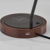Black Metal Wireless Charging Desk Lamp