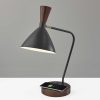 Black Metal Wireless Charging Desk Lamp - Image 2