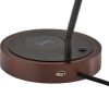 Black Metal Wireless Charging Desk Lamp - Image 4