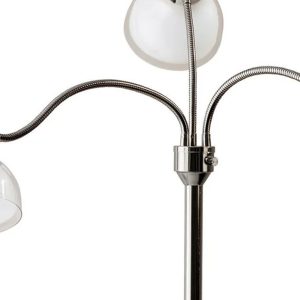 69" Three Light Tree Floor Lamp With Clear Bowl Shade