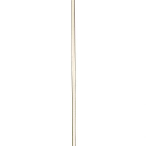 Minimalist Ambient Glow LED Floor Lamp with Dimmer in Antique Brass and Black Marble