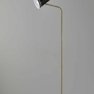 55" Task Floor Lamp With Black Cone Shade