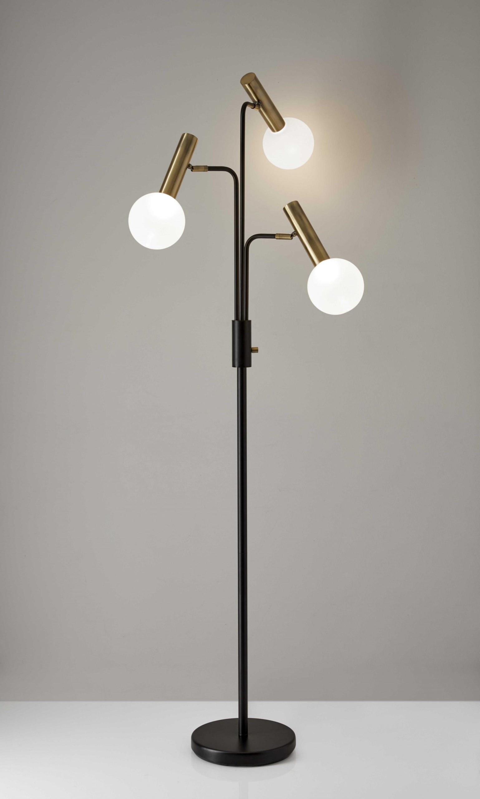 70" Black Three Light Novelty Floor Lamp - Image 2