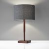 Cozy Cabin Walnut Wood Finish Table Lamp - Image 2
