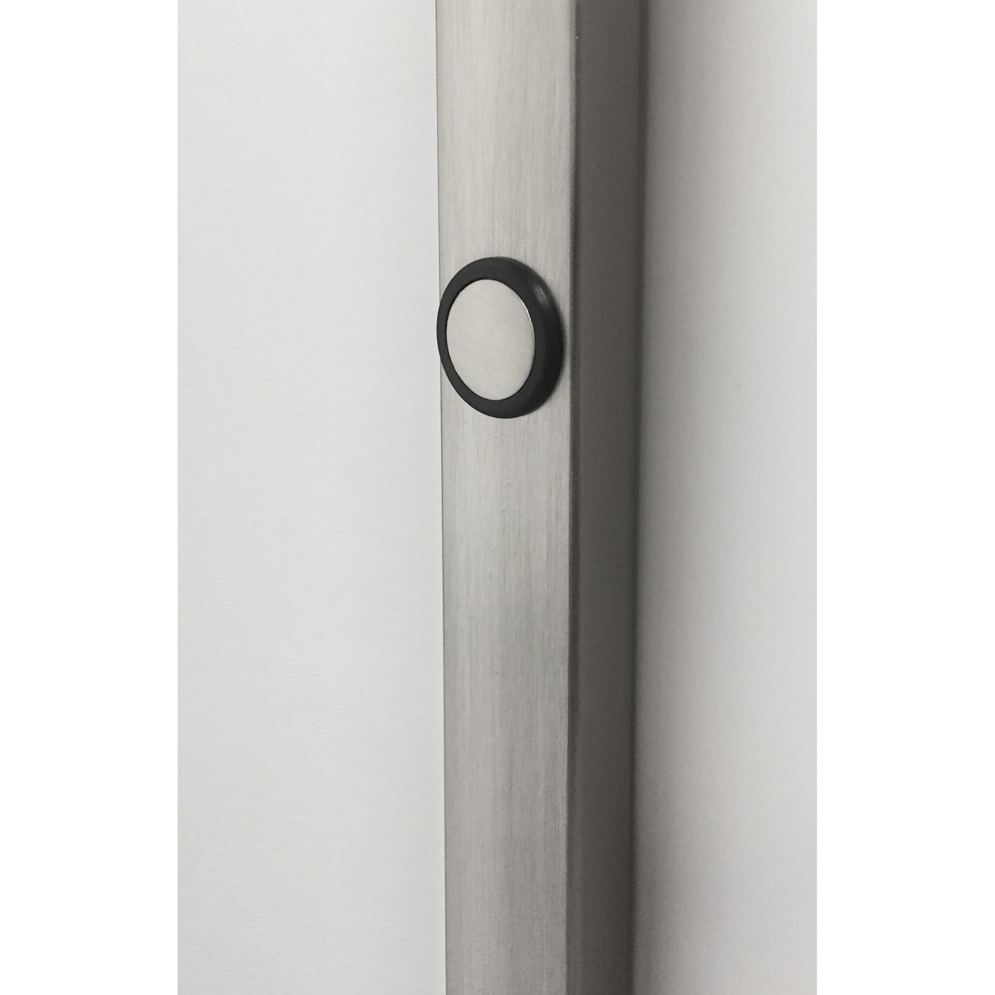 Futuristic Brushed Steel Metal LED Arc Floor Lamp - Image 3