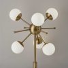 23" Black Metal Six Light Standard Table Lamp