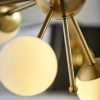 23" Black Metal Six Light Standard Table Lamp - Image 2