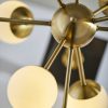 23" Black Metal Six Light Standard Table Lamp - Image 3