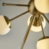 23" Black Metal Six Light Standard Table Lamp - Image 5