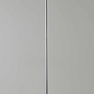 Modern Chrome Thick Pole Torchiere Floor Lamp