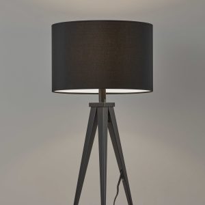 Treble Black Metal Table Lamp