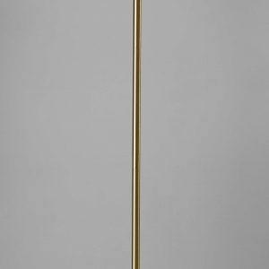 Tailored Shiny Brass Metal Torchiere with Bright Illumination