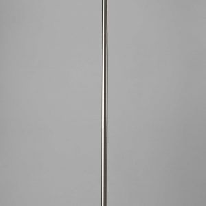 Tailored Satin Steel Metal Torchiere with Bright Illumination