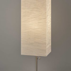 Wildside Paper Shade with Walnut Wood Table Lamp