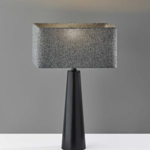 Urban Edge Black Metal Table Lamp