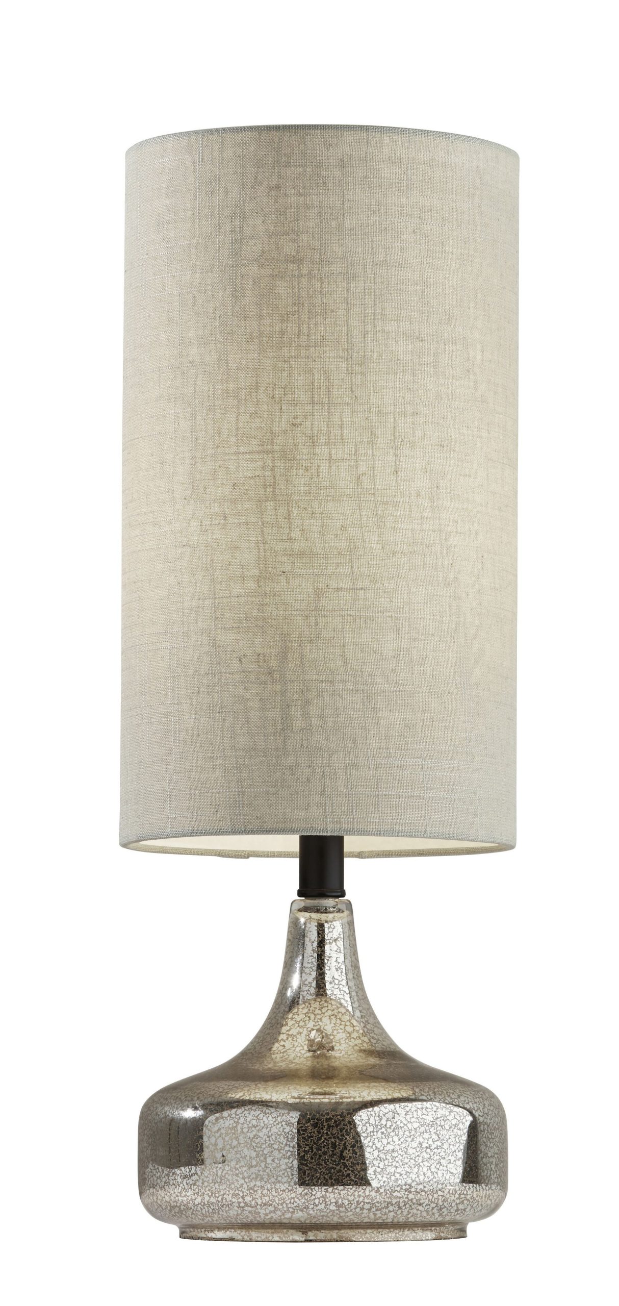 Dewdrop Black Metal Mercury Glass Table Lamp - Image 4