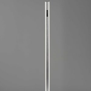 Five Color Glow Stick Floor Lamp in Brushed Steel