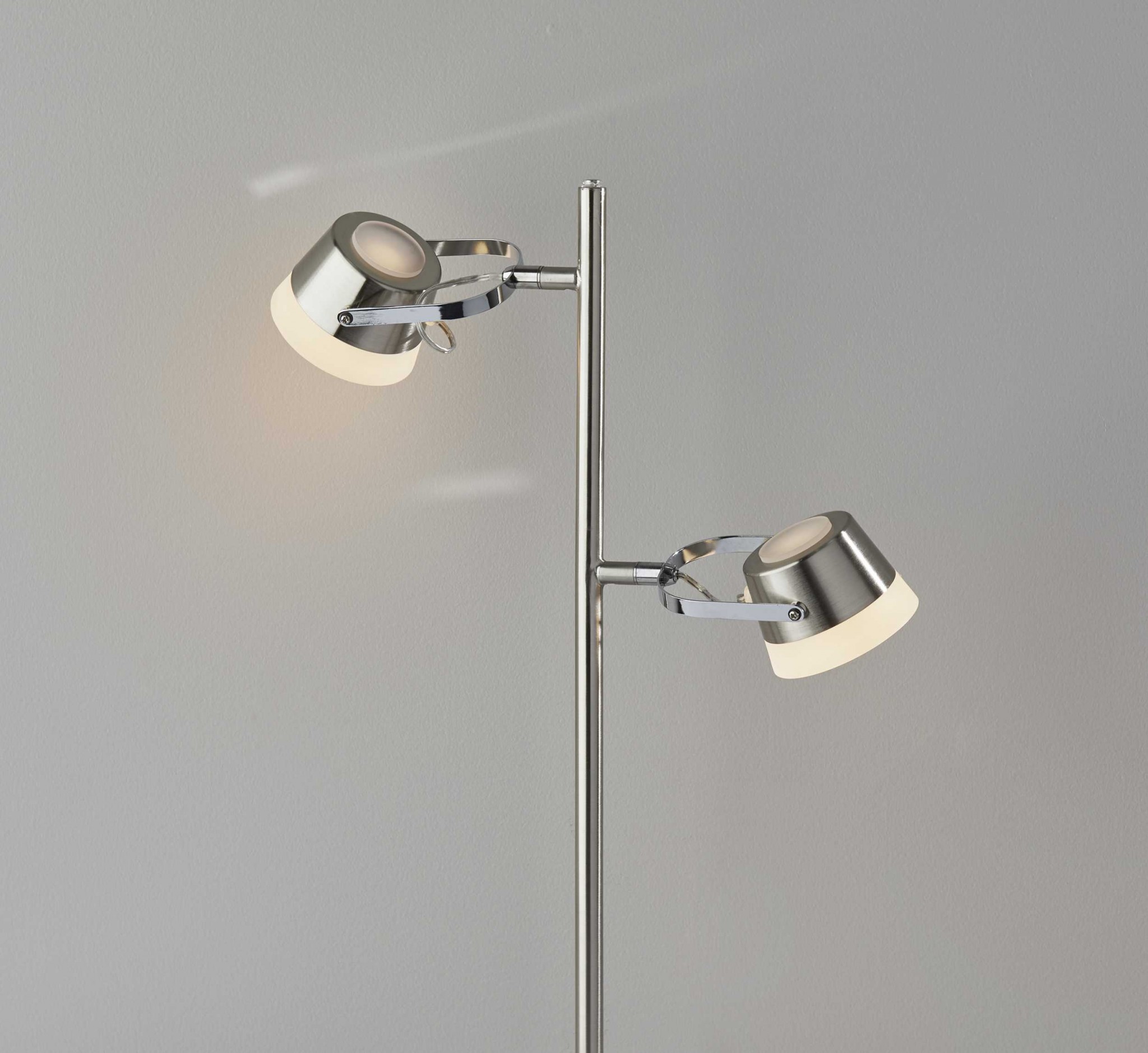 Hollywood Spotlight Brushed Steel Metal LED Table Lamp - Image 2