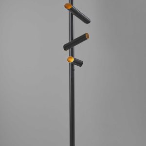 This Way That Way Black Metal LED Floor Lamp