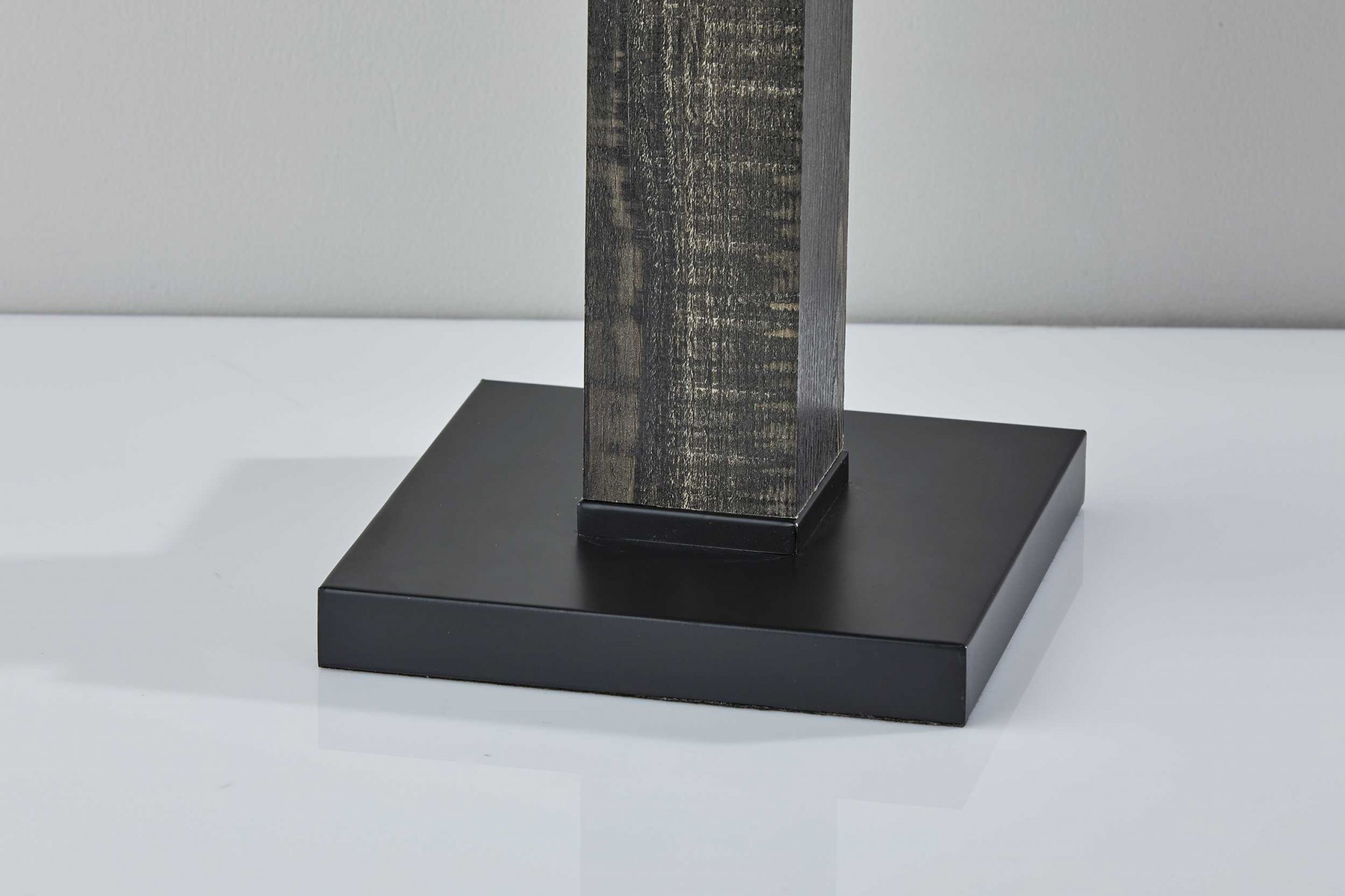 Black Wood Monument Table Lamp - Image 2