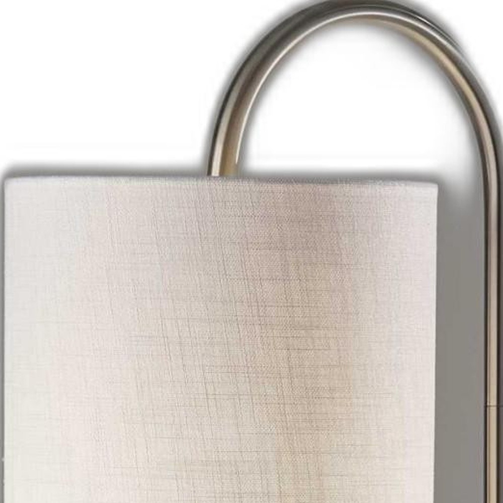 66" Tray Table Floor Lamp With White Drum Shade - Image 5