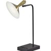 Brass Spotlight Black Metal LED Desk Lamp
