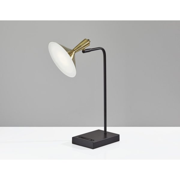 Brass Spotlight Black Metal LED Desk Lamp - Image 2