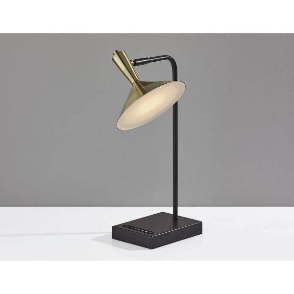 Brass Spotlight Black Metal LED Desk Lamp - Image 3