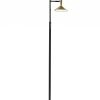 Double Brass Spotlight LED Floor Lamp in Black Metal - Image 2
