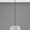 Striped Glass Glow Metal Pendant - Image 2