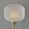 Antique Brass Striped Glass Glow Table Lamp - Image 3